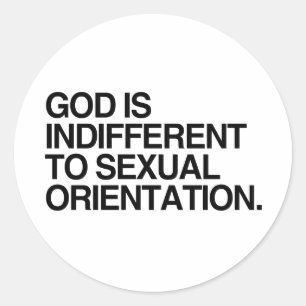 ADESIVO REDONDO DEUS É INDIFERENTE