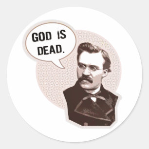 Adesivo Redondo Deus é morto (Nietzsche)