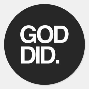 Adesivo Redondo Deus Fez Deus Que Deus É Amor