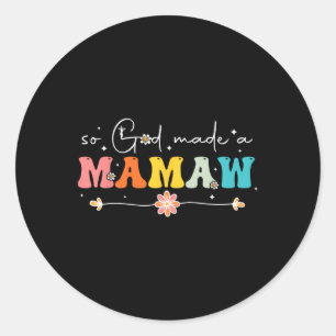 Adesivo Redondo Deus Fez Um Feliz dia de as mães De Mama Grande