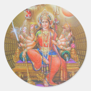 Adesivo Redondo deus indiano