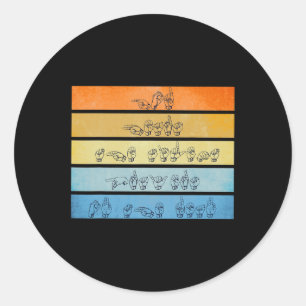 Adesivo Redondo Deus Oculta Orações Sensibilização Surda Sinal de 