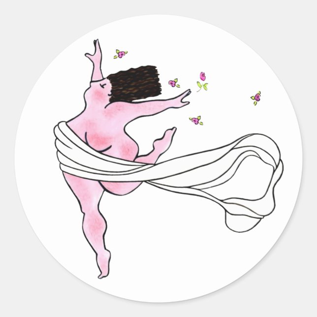 Adesivo Redondo "Deusa Doméstica" Clássico Redondo (Frente)