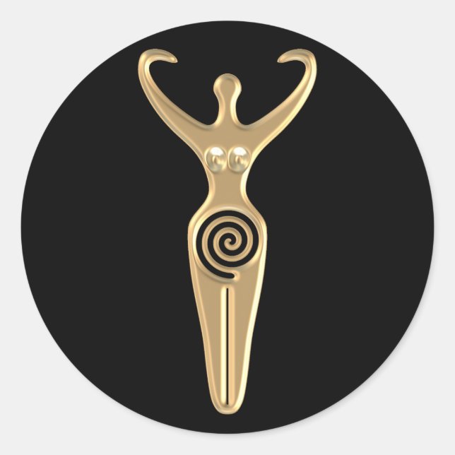 Adesivo Redondo Deusa Espiral (Frente)