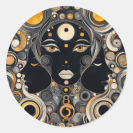 Adesivo Redondo Deusa Eterna