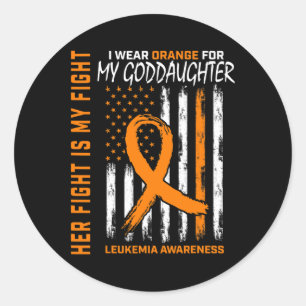 Adesivo Redondo Deusa Leucemia Cancer Consciência Americana Fla