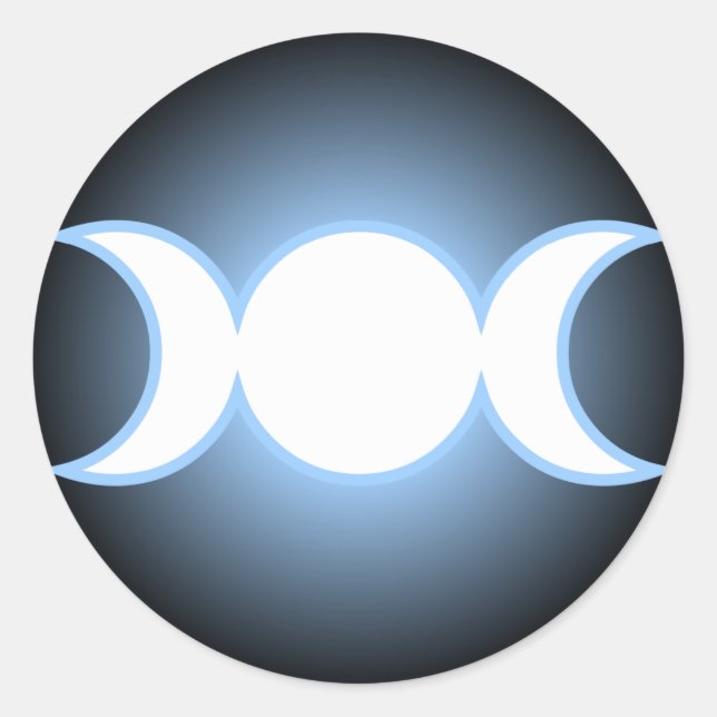 Adesivo Redondo Deusa Tripla (Frente)