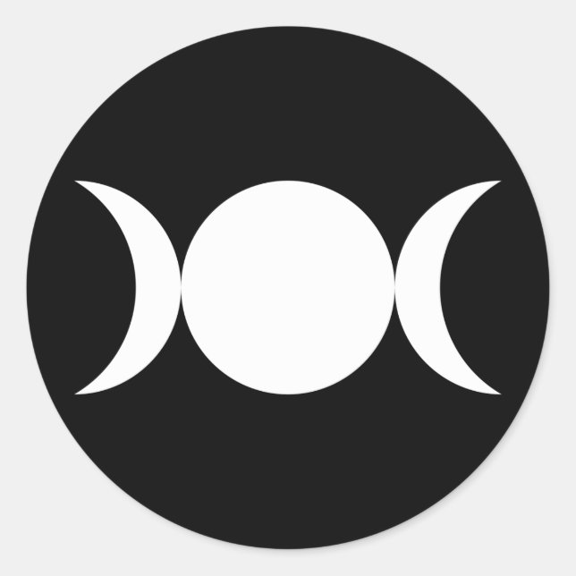 Adesivo Redondo Deusa Tripla (Frente)