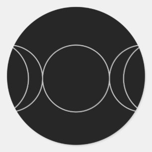 Adesivo Redondo Deusa tripla Neopaganism.jpg