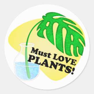 Adesivo Redondo Deve Amar Plantas Monstera