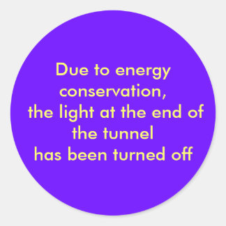 Adesivo Redondo Devido à conservação de energia, a luz no...
