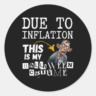 Adesivo Redondo Devido À Inflação, Este É O Meu Zombie De Hallowee
