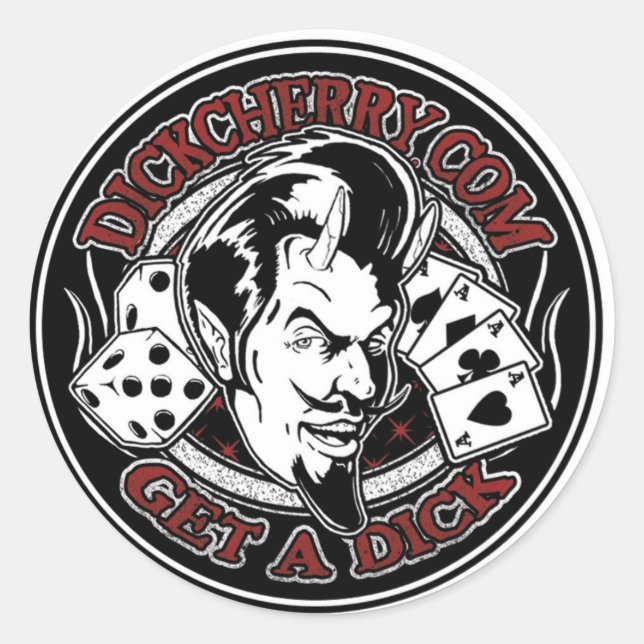 Adesivo Redondo Devil Man Sticker (Frente)