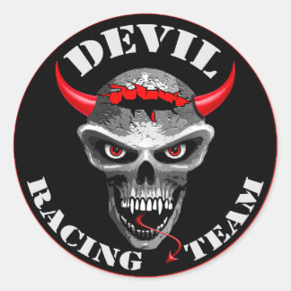 Adesivo Redondo Devil Sticker