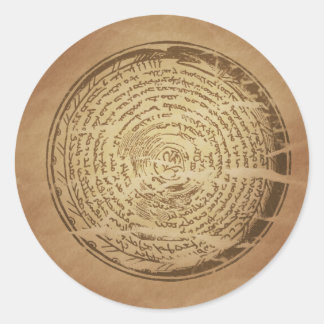 Adesivo Redondo Devil Trap Assíria Magic Charms