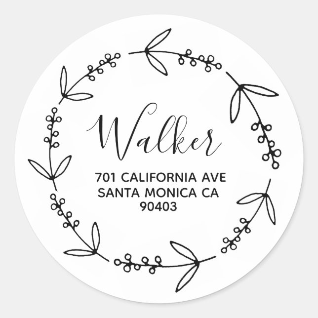 Adesivo Redondo devolução de endereço (Frente)