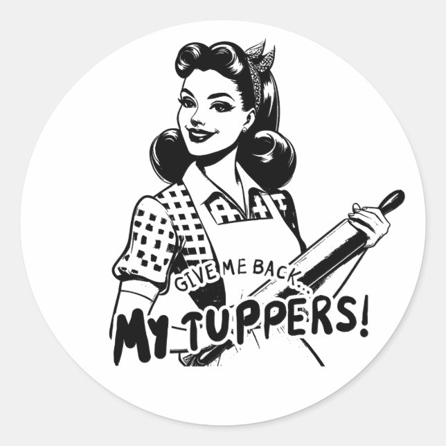 Adesivo Redondo Devolva-me as minhas pernas (Frente)