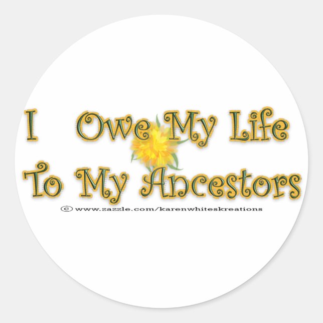 Adesivo Redondo Devolva Minha Vida Aos Pinheiros Ancestrais (Frente)