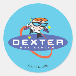 Adesivo Redondo Dexter "Boy Genius"
