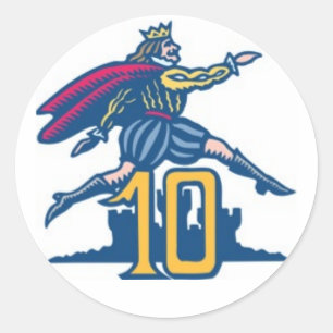 Adesivo Redondo Dez senhores um-Pulo