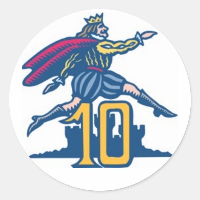 Adesivo Redondo Dez senhores um-Pulo (Frente)