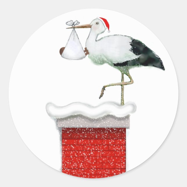 Adesivo Redondo Dezembro Bebê (Frente)