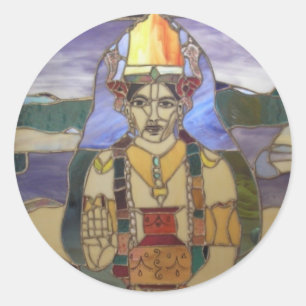 Adesivo Redondo Dhanvantari Stickers