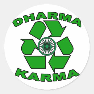 Adesivo Redondo Dharma Karma Eco Design