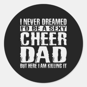 Adesivo Redondo Dia Camisas Animam Pai Amp Matando Cheerdancing T