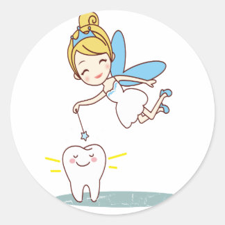 Adesivo Redondo Dia da Fada dos Dentes - Dia da Apreciação