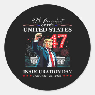 Adesivo Redondo Dia Da Inauguração 25 47 Presidente Dos Estados Do