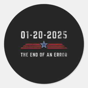Adesivo Redondo Dia da Inauguração do Trump 2025
