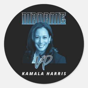 Adesivo Redondo Dia da Inauguração Senhora Vice-Presidente Kamala