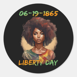 Adesivo Redondo - Dia da Independência da Mulher Afro-Americana