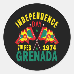 Adesivo Redondo Dia da Independência de Granada