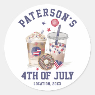 Adesivo Redondo Dia da Independência do Partido Sindicato da Famíl