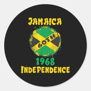 Adesivo Redondo Dia da Jamaica 2023 61º