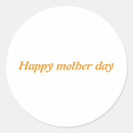 Adesivo Redondo Dia da Mãe Feliz