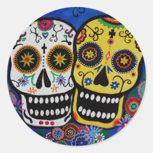 ADESIVO REDONDO DIA DA MORTE