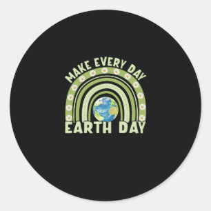 Adesivo Redondo Dia da Terra 2022 Fazer Todos os Dias o Dia da Ter
