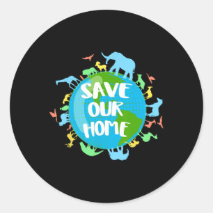 Adesivo Redondo Dia da Terra 2025 Ambiental Natureza Planeta Mascu