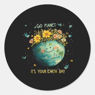 Adesivo Redondo Dia da Terra 2025 Planeti T's O Dia da Terra