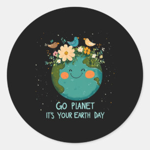 Adesivo Redondo Dia da Terra 2025 Planeti T's O Dia da Terra