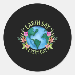 Adesivo Redondo Dia da Terra Dia a Dia das Mulheres com Camisas Am