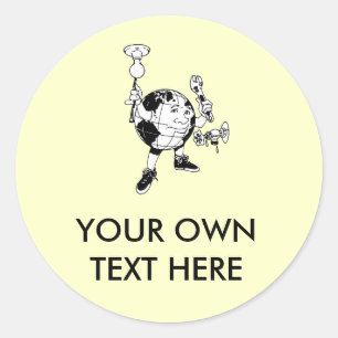 Adesivo Redondo DIA DA TERRA - energia das economias