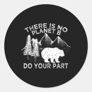 Adesivo Redondo Dia Da Terra Salvar O Planeta Não Há Planeta B Shi