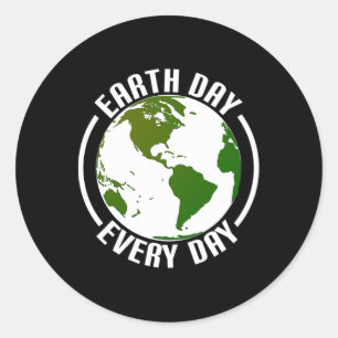 Adesivo Redondo Dia da Terra Todos os Dias 1