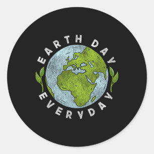 Adesivo Redondo Dia da Terra Todos os dias Dia da Terra 3