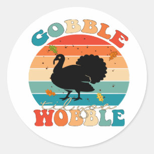 Adesivo Redondo dia de ação de graças