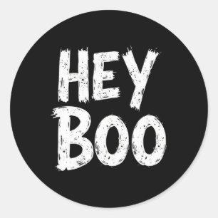 Adesivo Redondo Dia de as Bruxas engraçado Boo Ghost